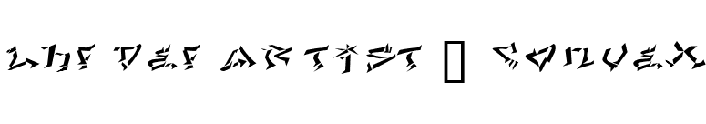 LHF Def Artist | CONVEX font preview